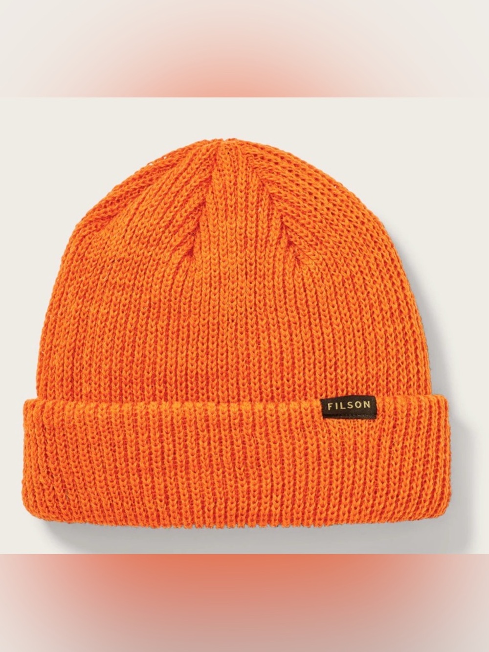 NWT Filson Watch Cap Beanie Virgin Wool in Flame